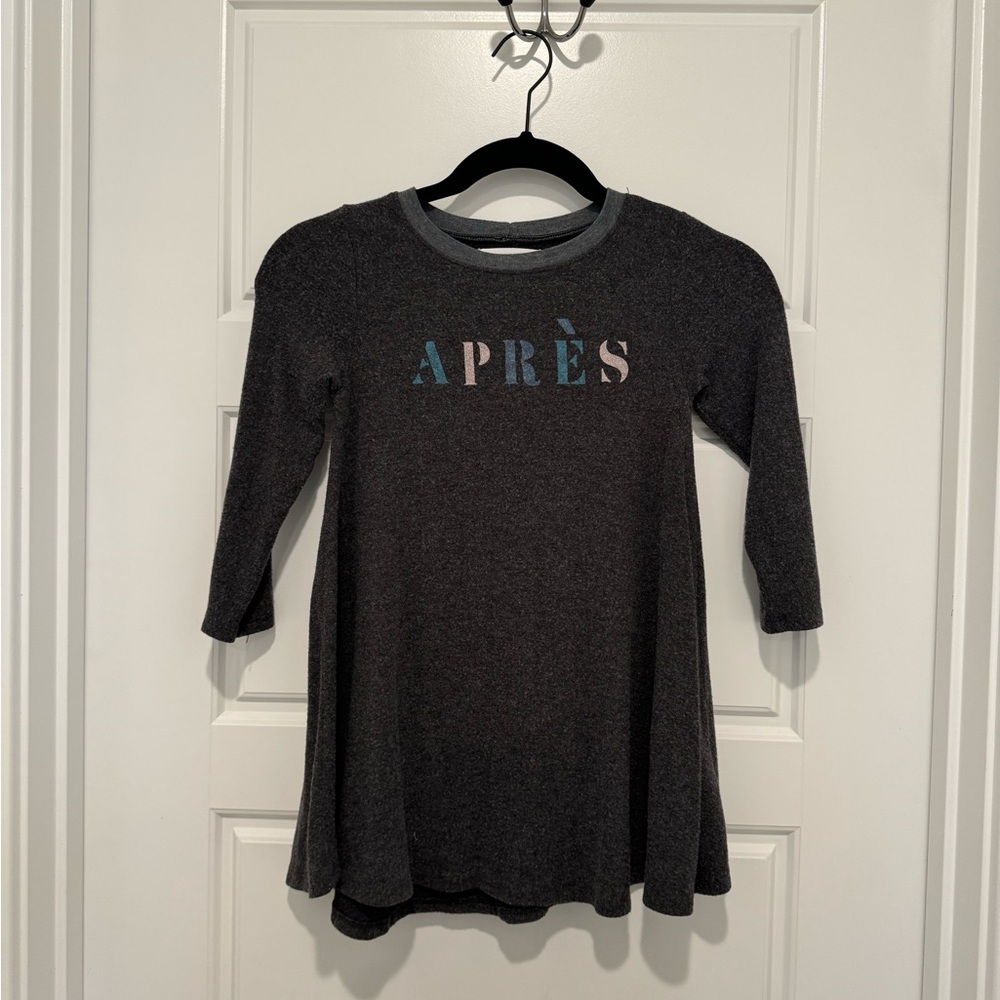 Sol Angeles Girls Gray Dress Apres Size 6